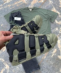 Nike air uptempo military green