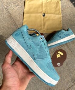 Bape star shoes blue
