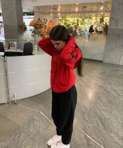 Tech fleece hoodie red " original "