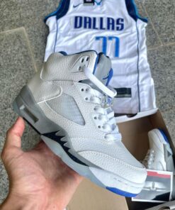Jordan 5 white &  blue