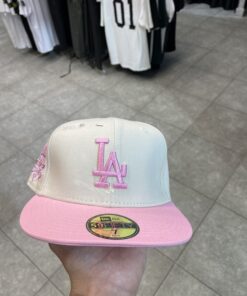 Casquette new era LA white and pink