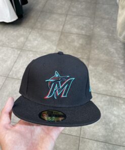 Casquette black and blue miami Marlins