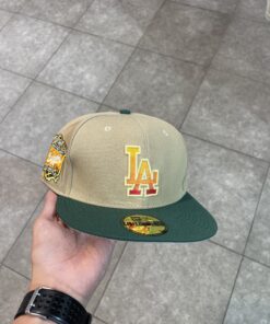 Casquette LA yellow and green
