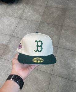 Casquette BOSTON white and green