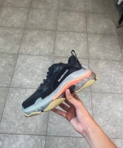Balenciaga triple s black and orange