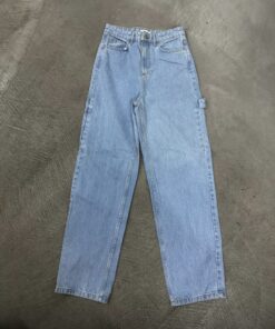 Baggy blue jeans