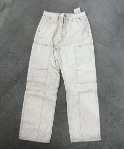 zara baggy jeans white