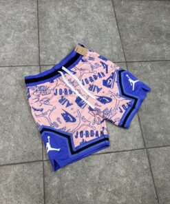 Short jordan purple and pink