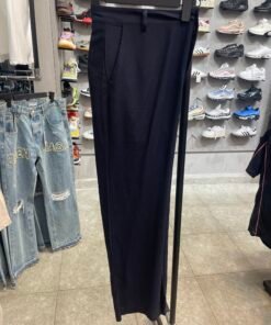 Pantalon en lin bleu