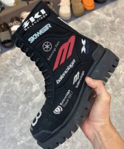 Balenciaga strike boots combat