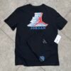 T-shirt jordan blue and red
