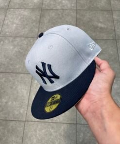 Casquette NYC Grey and dark blue
