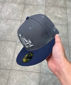 Casquette LA dark grey and blue