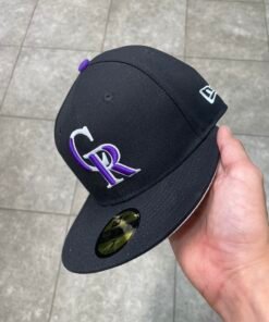 Casquette CR black and purple