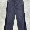 Flared jean zip