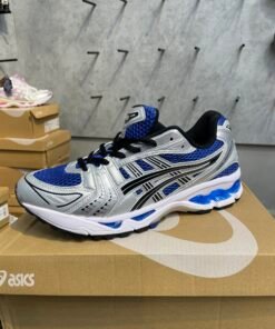 Asics kayano 14 blue and silver