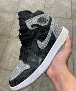 Nike air jordan black and grey