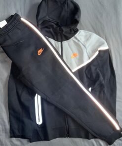 Nike tech fleece reflective orange swoosh