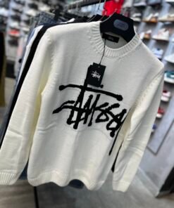Stussy knit sweaters white