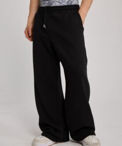 Double waist Baggy sweat pants jr crime