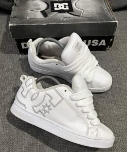 DC skate shoes white