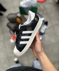 Adidas super star X bape black