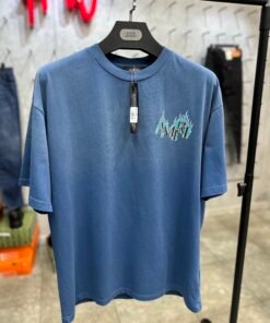 T-shirt AMIRI blue high quality " oversize "