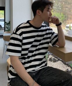 Pull & bear white stripes