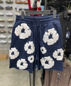 Short denim tears
