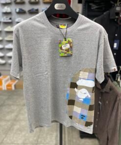 Bape x Burberry shirt gris