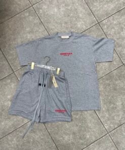 Ensemble essentials fear of god grey red logo