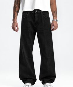 Porto jeans ultra baggy black copier horizontals