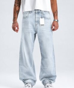 Porto jeans ultra baggy light blue