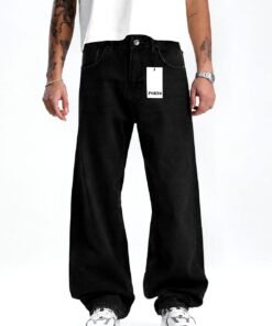 Porto jeans ultra baggy black black