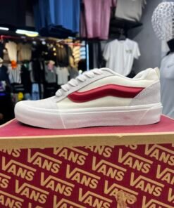 Vans Knu skool beige rouge